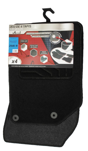 ARCOLL - 4 tapis Peugeot 208 II à partir de 07/2019