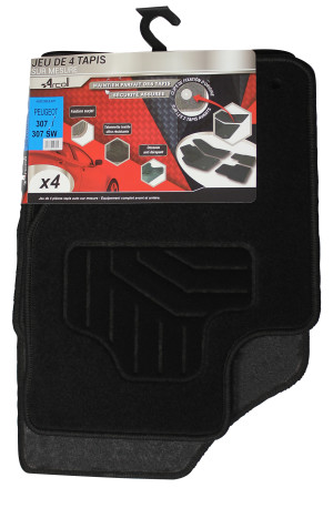 ARCOLL - 4 tapis Peugeot 307 et Peugeot 307SW de 08/2000 à 2011