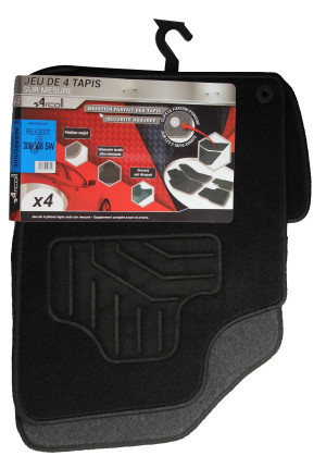 ARCOLL - 4 tapis Peugeot 308 et Peugeot 308SW de 09/2007 à 08/2013