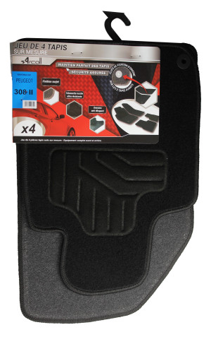 ARCOLL - 4 tapis Peugeot 308 II de 09/2013 à 08/2017