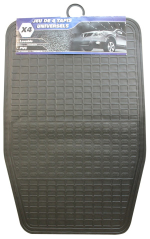 ARCOLL - 4 tapis voiture PVC universels
