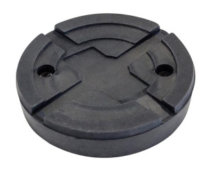 CLAS EQUIPEMENTS CLAS - Tampon caoutchouc rond avec enfort plaque metallique ø125x26mm - EG1152