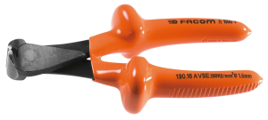 FACOM - Pince coupante devant isolée 1000 Volts série VSE pour fil dur - 190.16AVSE