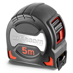 FACOM - Mètre à ruban 5 mètres boitier grip - 897A.528PB