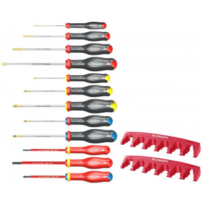 FACOM - Jeu de 12 tournevis Protwist + rack  AT.J12R1PB