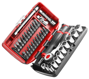 FACOM - Coffret de douilles 1/4" 6 pans métriques - - R.360NANOPB