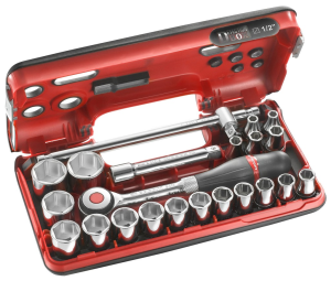 FACOM - Coffret 1/2" avec cliquet manche rotatif - S.360DBOX4PB