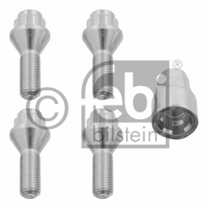FEBI BILSTEIN Jeu de 4 vis antivols de roue auto, coniques 12x1,50x28 Febi 27049