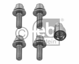 FEBI BILSTEIN Jeu de 4 vis antivols de roue auto, plats 12x1,25x34 Febi 27053