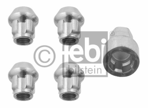 FEBI BILSTEIN jeu de 4 écrous antivols de roue auto, coniques 12x1,5 Febi 27057