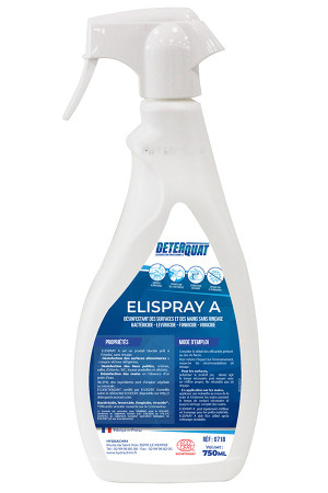 HYDRACHIM DETERQUAT - Désinfectant des surfaces sans rinçage - Elispray A 750ml - 002071899