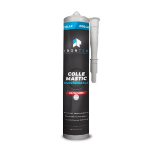 IRONTEK - Colle Mastic Pulvérisable gris - 310 ml - IT121