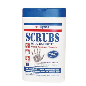 ITW PRODUITS CHIMIQUES JELT - Étui de 15 lingettes nettoyantes mains usage professionnels SCRUBS - 42215