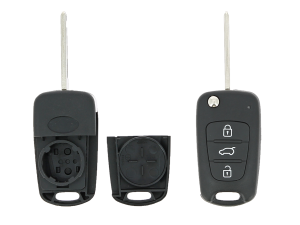 Coque de clé adaptable Kia 3 boutons  Klemax référence: KIA307