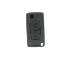 Coque de clé adaptable Peugeot, Citroën 2 boutons sans lame  Klemax référence: PSA2087