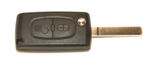 Coque de clé adaptable pour Peugeot 107, Peugeot 207, ou Peugeot 307 Klemax référence: PSA208C