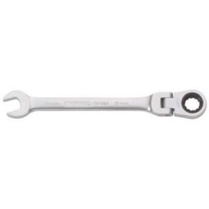 KS TOOLS - Clé mixte à cliquet et tête inclinable CHROMEplus - 503.4709