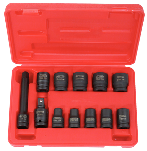 KS TOOLS - Jeu de douilles à chocs 1/2", 12 Pces - 515.0112