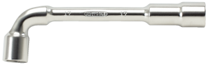 KS TOOLS - Clé à pipe débouchée CHROMEmat, 6 mm, 6 x 6 pans - 517.0406