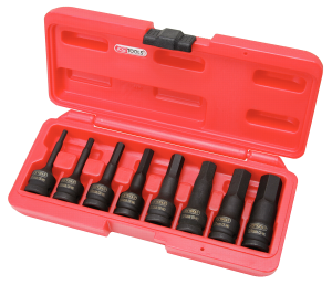 KS TOOLS - Jeu de douilles à chocs 6 pans KS 1/2" 8 pièces - 911.0902