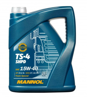 MANNOL - Huile moteur TS-4 SHPD - 15W40 - Bidon de 5 litres - MN7104-5