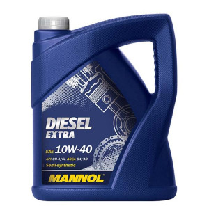 MANNOL - Huile moteur DIESEL EXTRA 10W40 - Bidon de 5 litres - MN7504-5