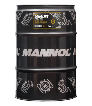 MANNOL - Huile moteur LONGLIFE, 504/507 - Fût de 60 litres - 5W30 - MN7715-60