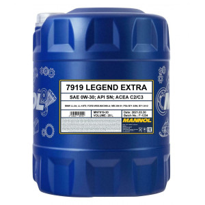 MANNOL - Huile moteur Legend EXTRA - 0W30 - Bidon de 20 litres - MN7919-20