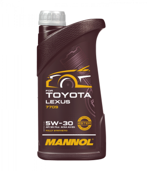 MANNOL - Huile moteur synthétique 5W30 API SN Plus pour TOYOTA LEXUS - Bidon de 1 litre - MN7709-1