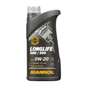 MANNOL - Huile moteur 0W20 LONGLIFE 508/509 7722 - Bidon de 1 litre - MN7722-1