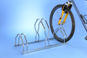 MOTTEZ - Râtelier 3 vélos sur 2 niveaux - B129V3