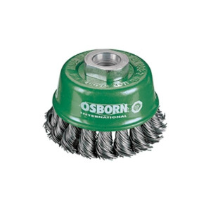 OSBORN BROSSES OSBORN - Brosse coupe, fil acier inox torsadé avec filetage ou alésage pour meuleuses d'angle. Diamètre 65mm - 608 351-0002