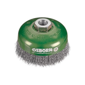OSBORN BROSSES OSBORN - Brosse coupe, fil acier inox ondulé avec filetage ou alésage pour meuleuses d'angle. Diamètre 80mm - 6133630002