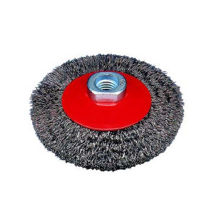 OSBORN BROSSES OSBORN - Brosse conique, fil ondulé avec filetage ou alésage pour meuleuses d'angle - 512 161-0002