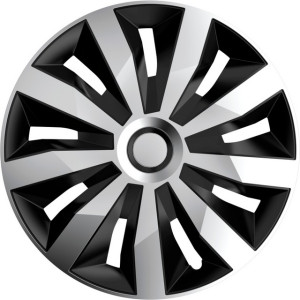 Boîte de 4 enjoliveurs PENTA SilverNoir ABS 15'' Polaire RA15-RPEA
