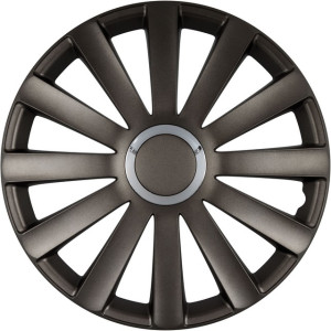 Boîte de 4 enjoliveurs SPYDER PRO Anthracite ABS 14'' Polaire RA14-RSPD