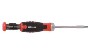 DRAKKAR-TOOLS - Tournevis à cliquet 36 dents avec 12 embouts dans le manche - blister - 13210