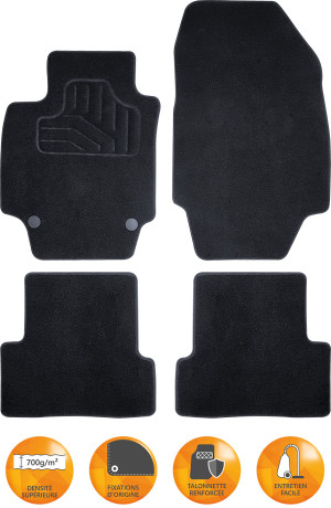 SYNCHRO DIFFUSION INCAR - Tapis sur-mesure Peugeot 2008 II (10/2019 -)