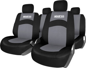 SYNCHRO DIFFUSION SPARCO - Housse de siège noir / gris jeu complet - 931695