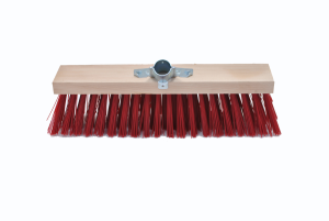 TOPCAR - Balai cantonnier synthétique rouge 40cm douille métal diamètre 28 - 020628