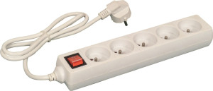 TOPCAR SODELEC - Bloc 5 prises avec interrupteur - 03153