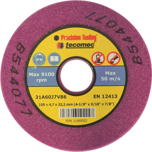 TOPCAR TECOMEC - Meule 105x22x3,2mm pour affûteur électrique réf.10438 - 10442