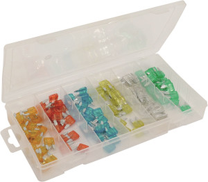 TOPCAR SODELEC - Assortiment de 120 mini fusibles enfichables - 14100