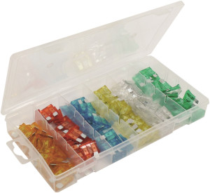TOPCAR SODELEC - Assortiment de 120 fusibles enfichables standard - 14102