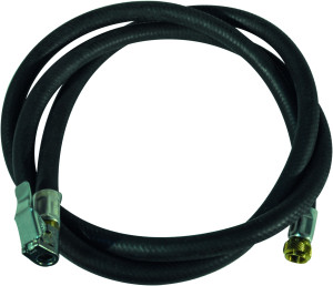 TOPCAR SCHRADER - Tuyau 1,5m avec embout pour pistolet de gonflage - 17023