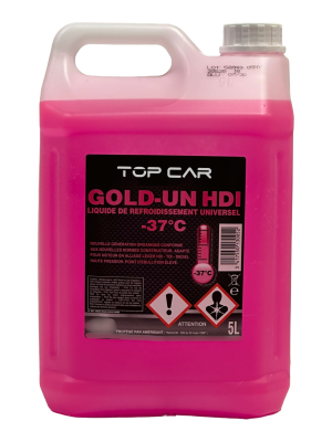 TOPCAR - Liquide de refroidissement -37°C normes VAG - Bidon de 5 litres - 0005002013
