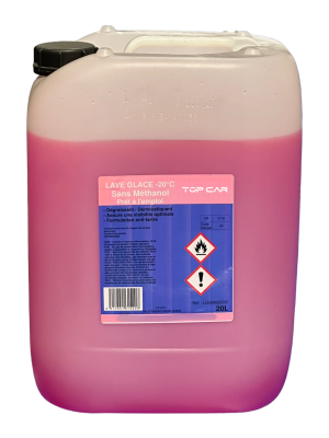 TOPCAR - Bidon de 20 litres de lave glace hiver -20°C - LGSM020OC