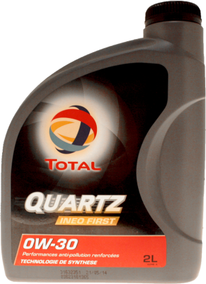 TOTAL - Huile moteur Quartz INEO First 0W30 spéciale PSA - Bidon de 2 litres - 213831