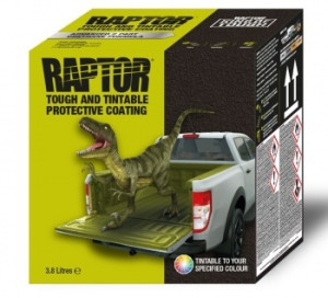 U-POL UPOL - 4 bouteilles de revêtement de protection polyuréthane Raptor noir - 4 litres - RLB/S4