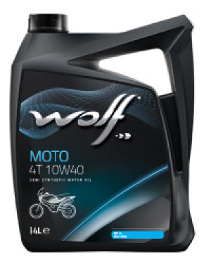 WOLF - Huile moteur moto performance 4 temps 10W40 - Bidon de 4 litres - 1043813